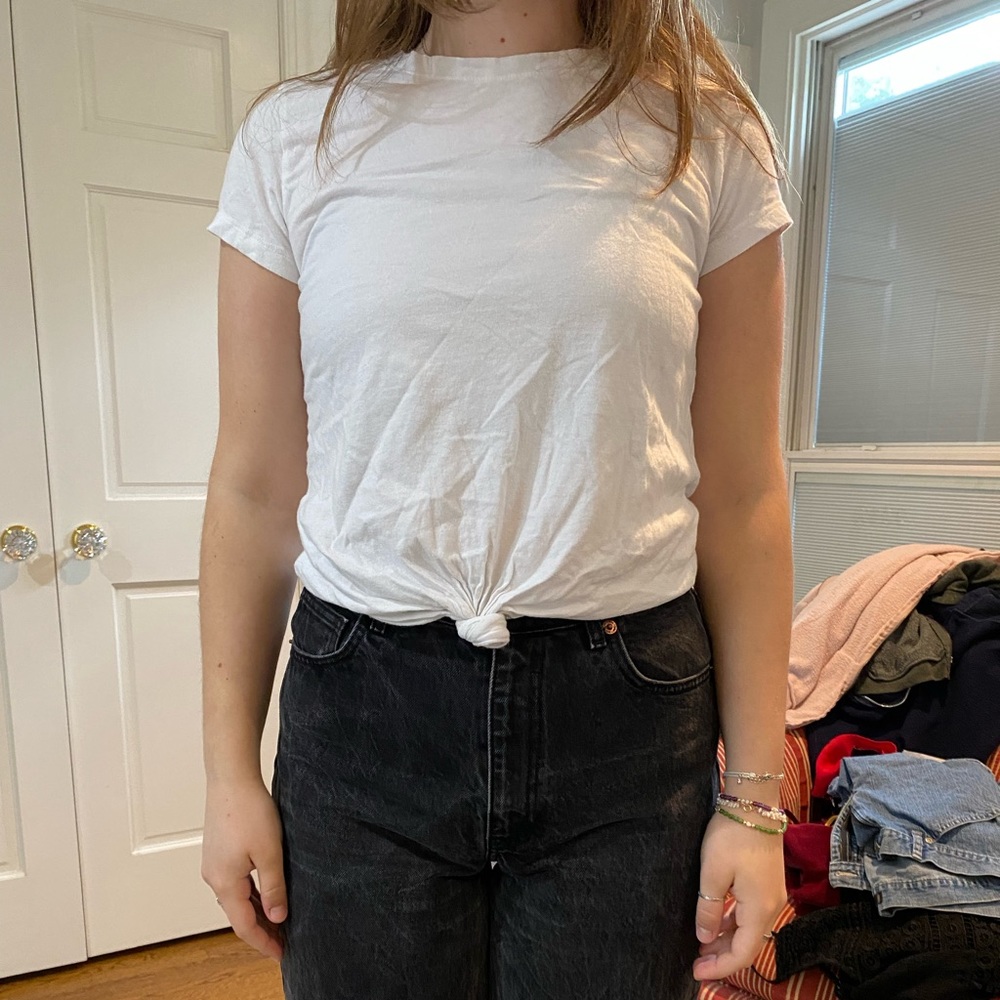 Abercrombie and fitch plain white tshirt